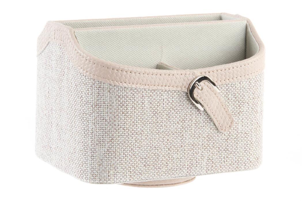 DKD Home Decor Portamandos Giratorio Romántico Lila de PU, Organizador para Mandos a Distancia y Control Remoto, 16x14x19 cm