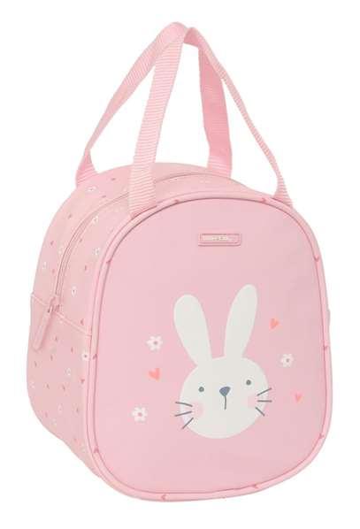 Portameriendas Térmico Safta Conejo Rosa 19 x 22 x 14 cm