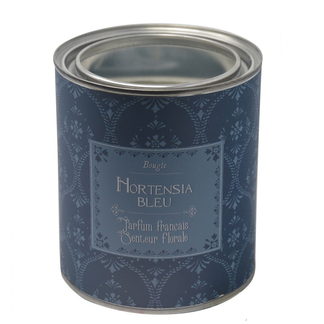 Vela Aromatica/Perfumada de Cera con Soporte de Hojalata. Duración 43h , Diseño Moderno/ Elegante 10x10X12 cm