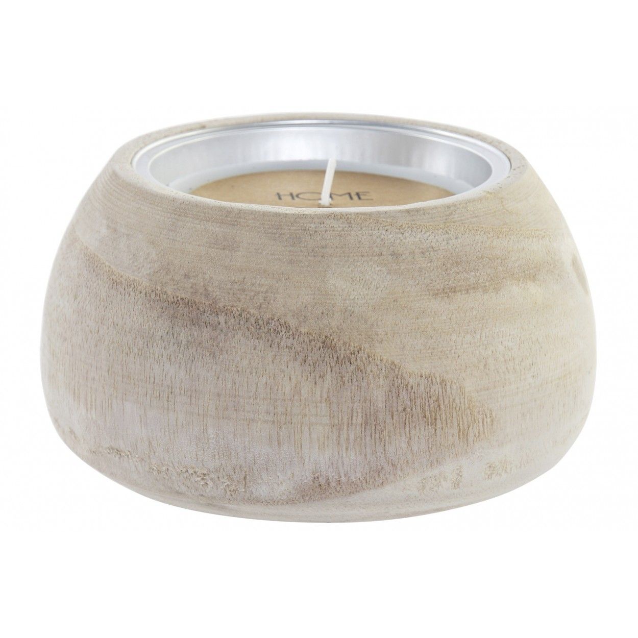 Vela Perfumada de Madera Natural Alpino,  Velas Aromaticas Decorativa 14x14x8 cm