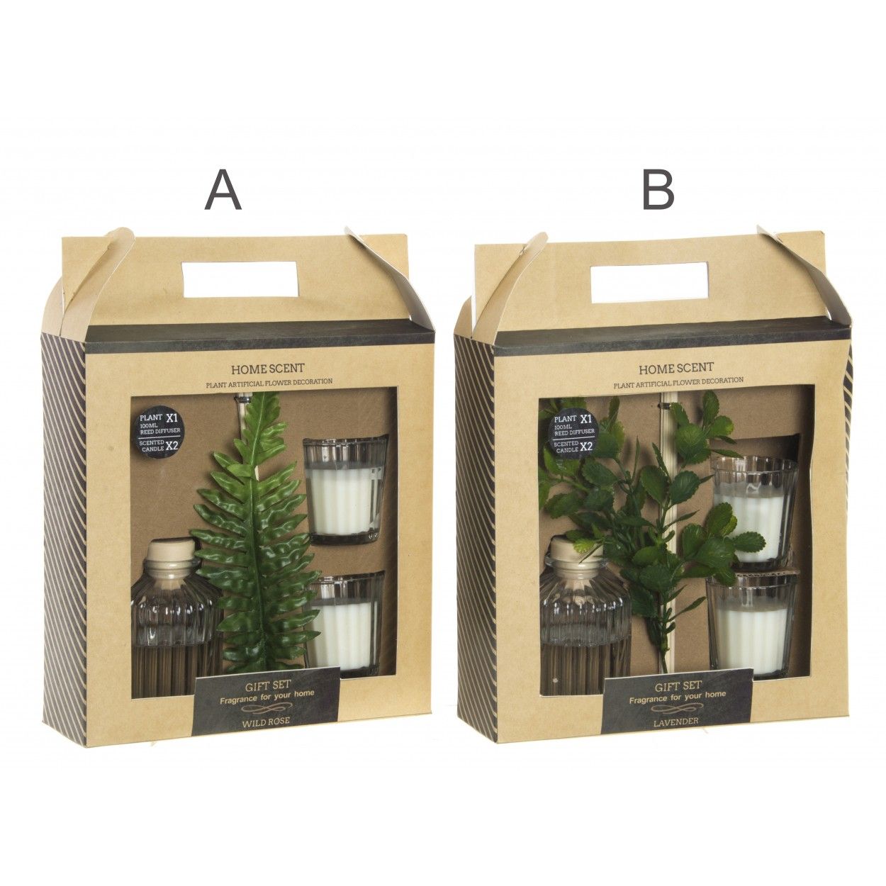 Vela perfumada en dos modelos Natural Essence - Hogar y Mas