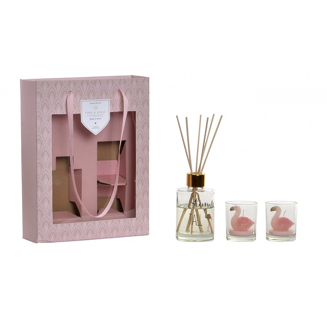 Vela/Difusor Natural, realizada en Cera y Cristal. Diseño Original, estilo Moderno. Set de 3 (20cm X 26cm X 6cm) - Hogar y Más