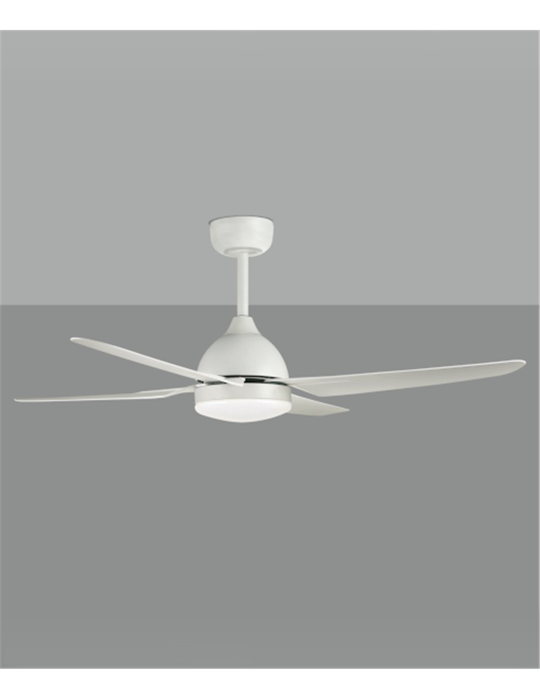 Ventilador de techo con luz Barine - ACB - Ventilador blanco, LED regulable