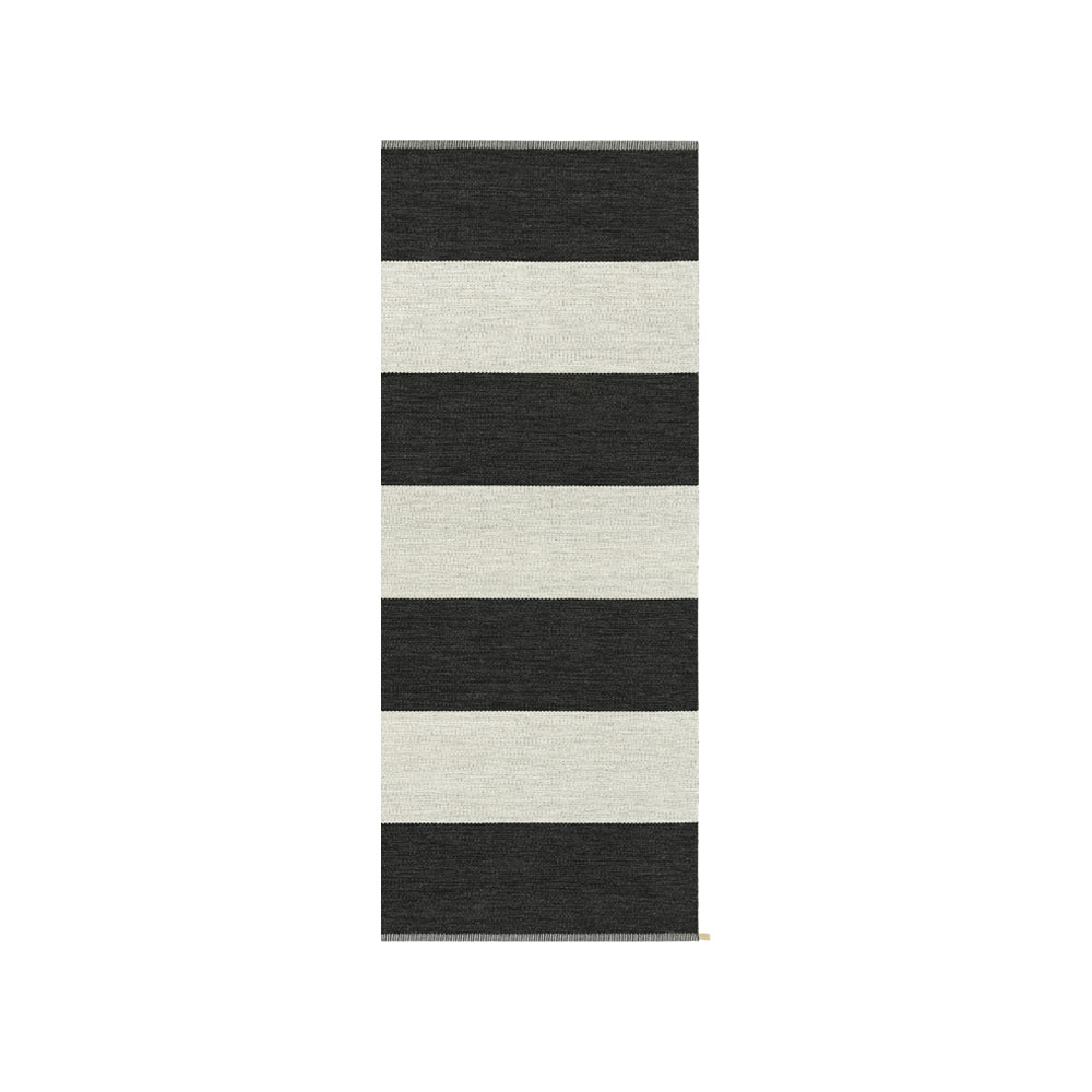 Alfombra de recibidor Wide Stripe Icon Midnight black 200x85 cm