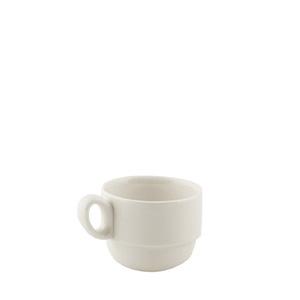 SUMMA Valet Taza Moca Apilable 10 Cl 6.5 cm Vitro Porcelana Marfil (6 Unidades)