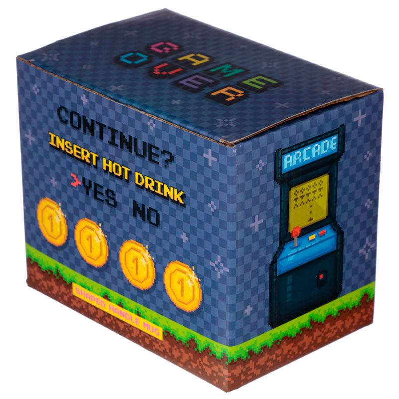 Puckator Taza con asa 3D Joystick Arcade Game Over 11x14,5x8,5cm