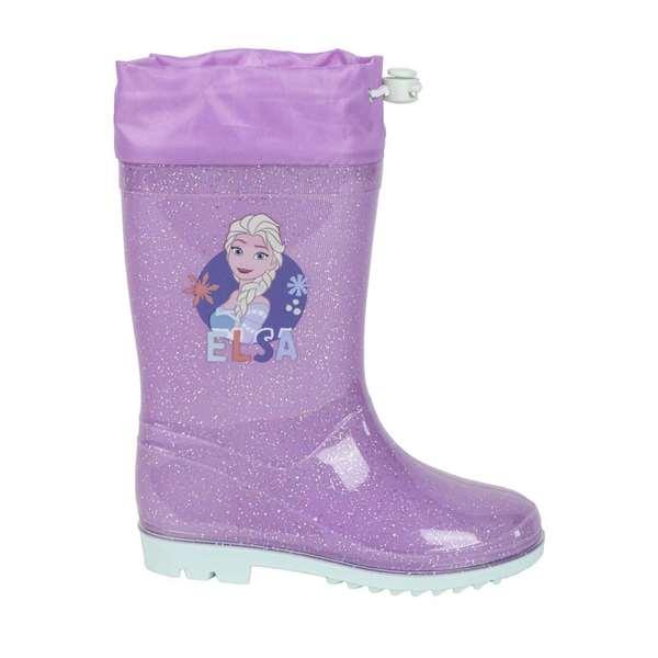 Cerdá T024 Botas de Lluvia Infantiles Frozen PVC Lila Talla 24 para Niñas